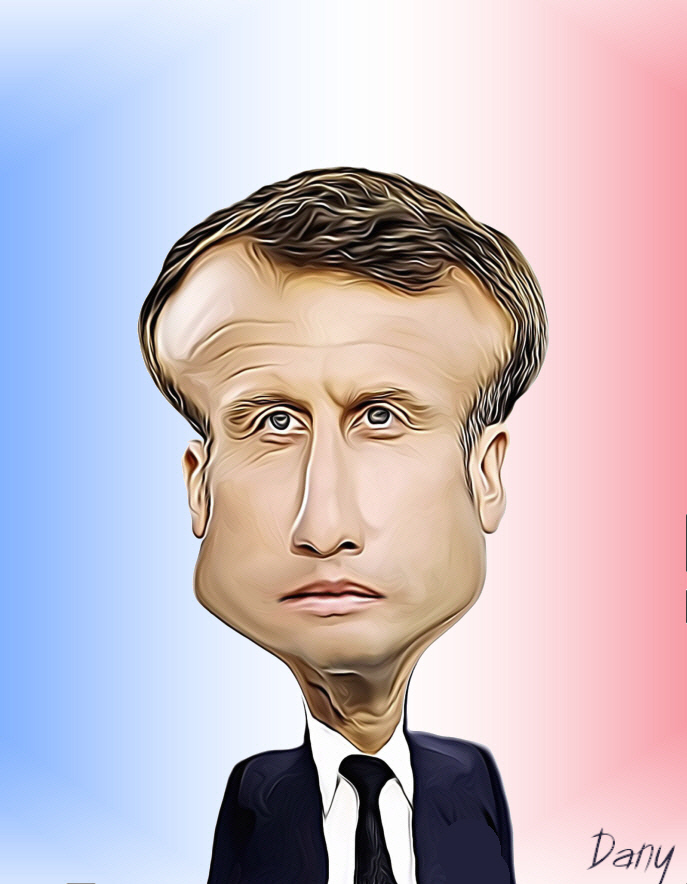 Caricature Emmanuel Macron - Photos Humour